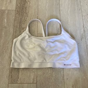 Women's White Sports Bra